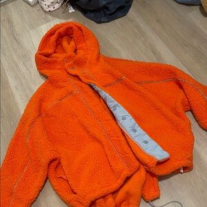 Orange Fleece Jacket